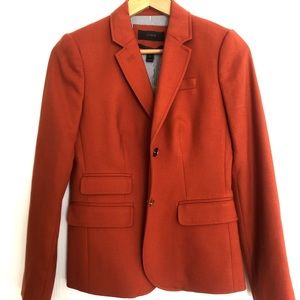 NEW J.Crew Schoolboy wool blazer orange / rust 0